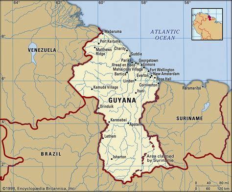 capital of guyana|guyana in world map.